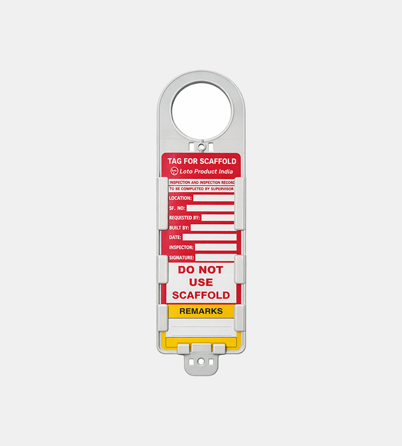 Scaffolding Tag with insert